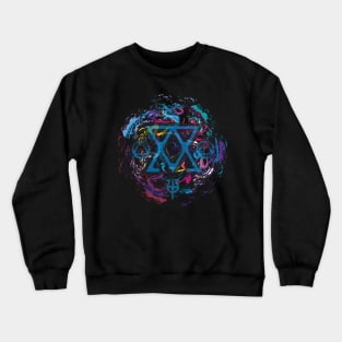 Esoteric Multicolor Swirl Crewneck Sweatshirt